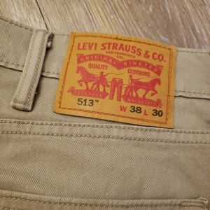Levi's khaki 513 Jeans Size 38x30